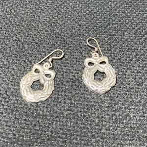 Sterling wreath earrings